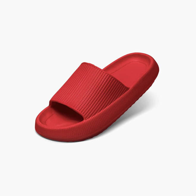 Men's Cushion Slides - Cloud Slides Red