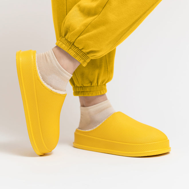 Cloud Slides - Cushioned Fur-Lined Clogs