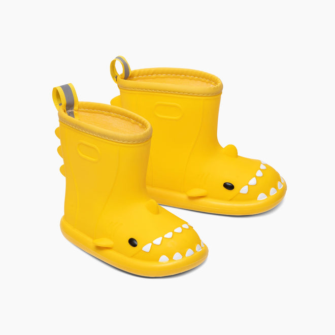 Kids Waterproof Shark Rain Boots