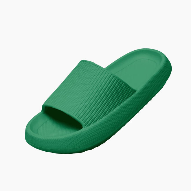 Men's Cushion Slides - Cloud Slides Emerald Green