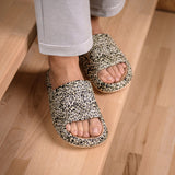 Men's Cushion Slides - Cloud Slides Leopard