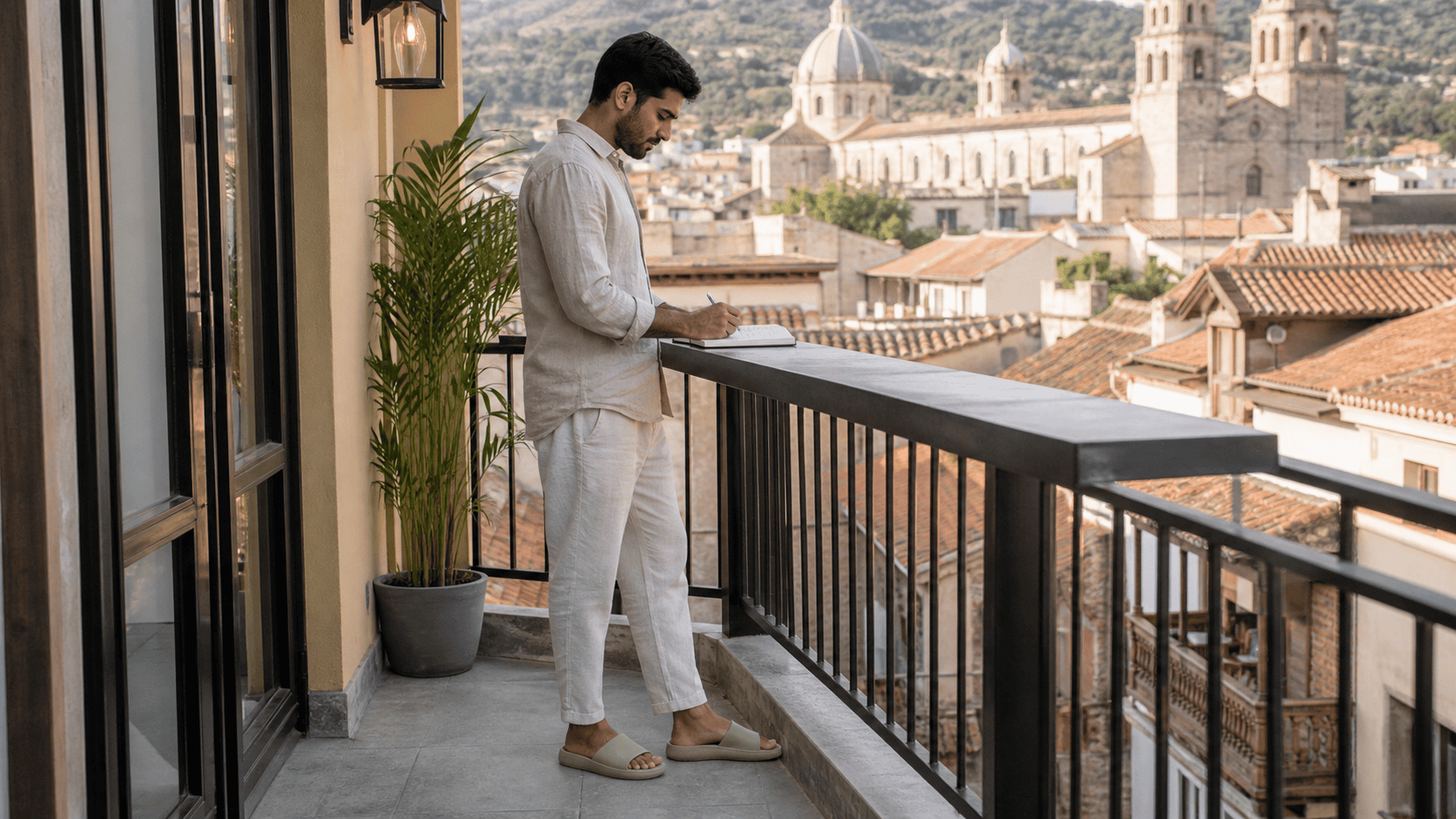 Contoured Footbed Slides for Tile and Wood Floors