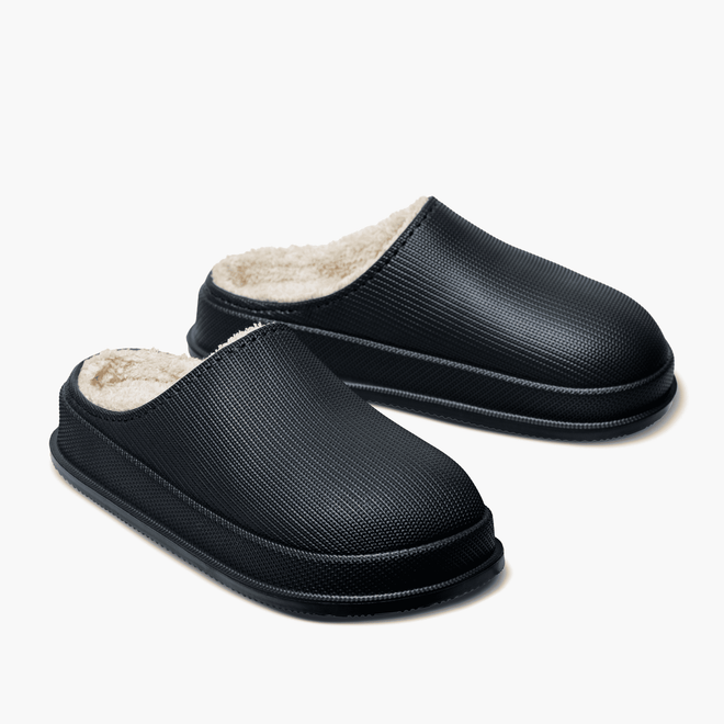 Cloud Slides - Men's Cozy Fur Black