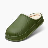 Cloud Slides - Men's Cozy Fur Green