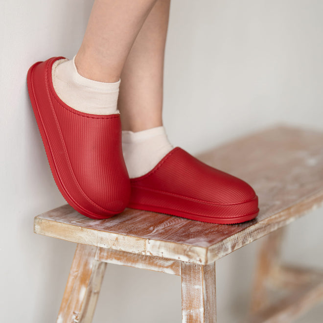Cushion Slides with Fur - Cloud Slides