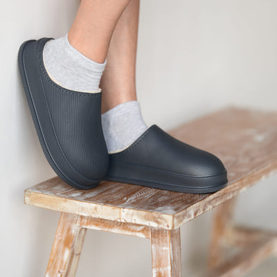 Cushion Slides with Fur - Cloud Slides