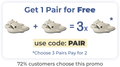 Get 1 Pair for Free