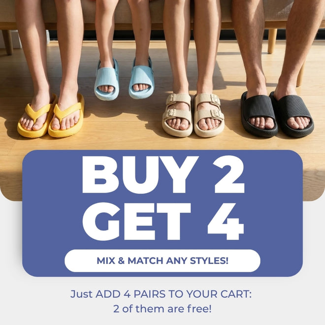 Cloud Slides - Cushioned EVA Sandals with Adjustable Buckles