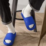 Mens Cushion Slides - Cloud Slides Royal Blue